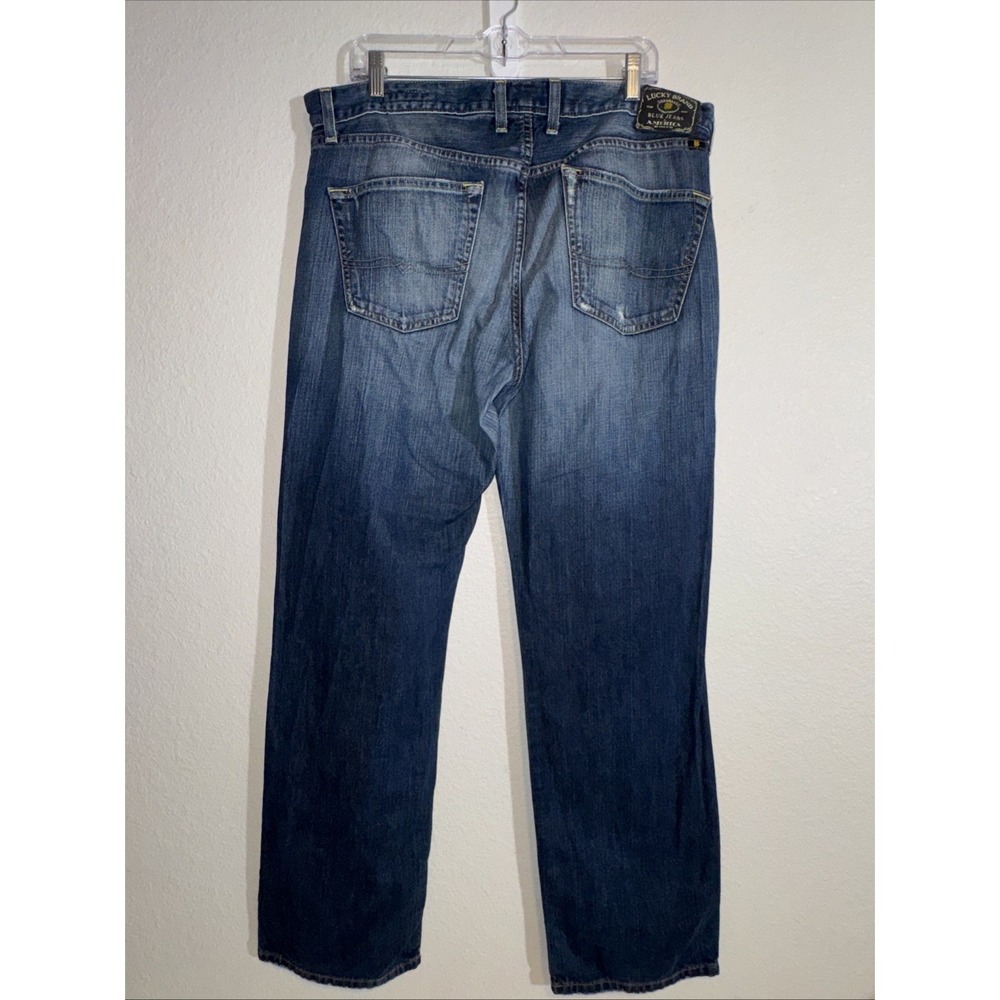 Vintage Lucky Brand Jeans Men's Size 36X32 Yin Yang LUCKY ME Y2K - Picture 6 of 16